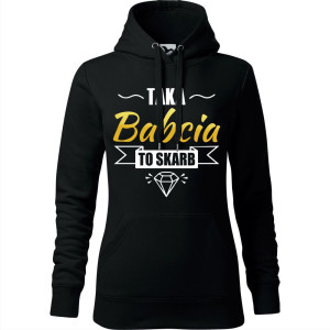 Damska bluza z kapturem - Taka babcia to skarb