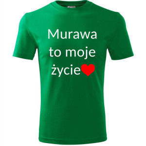 męska koszulka - murawa to moje życie