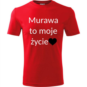 męska koszulka - murawa to moje życie