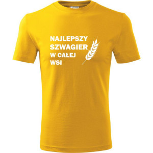 męska koszulka - najlepszy szwagier w całej wsi