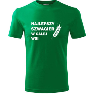 męska koszulka - najlepszy szwagier w całej wsi