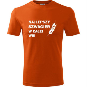 męska koszulka - najlepszy szwagier w całej wsi