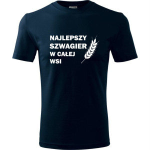 męska koszulka - najlepszy szwagier w całej wsi