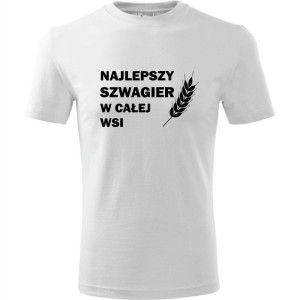 męska koszulka - najlepszy szwagier w całej wsi