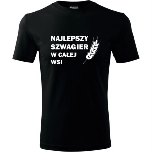 męska koszulka - najlepszy szwagier w całej wsi