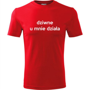 męska koszulka - dziwne u mnie działa