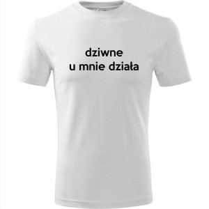 męska koszulka - dziwne u mnie działa