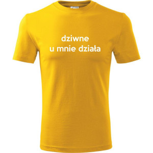 męska koszulka - dziwne u mnie działa