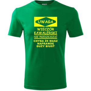 Męska koszulka - Uwaga! Wieczór kawalerski