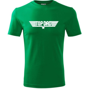 Męska koszulka - Top dad 02 jak Top Gun dla taty