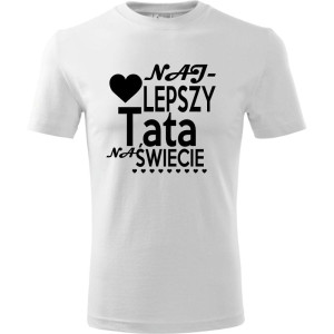 Męska koszulka - Najlepszy tata na świecie 07 - wyjątkowa koszulka t-shirt oryginalny
