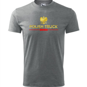 męska koszulka - polish truck driver