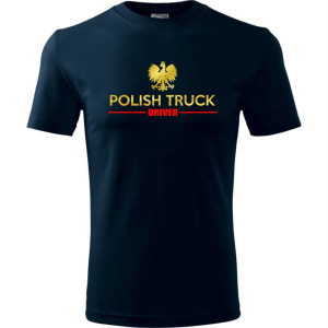 męska koszulka - polish truck driver