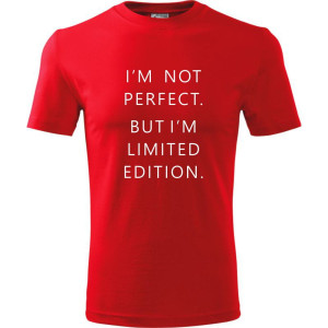 męska koszulka - i'm not perfect. but i'm limited edition