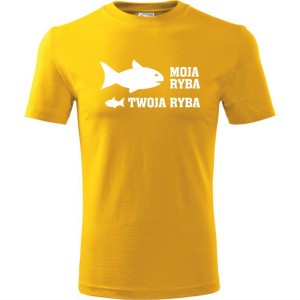 Męska koszulka dla Wędkarza - Moja ryba twoja ryba