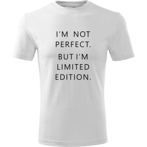 męska koszulka - i'm not perfect. but i'm limited edition