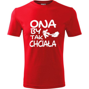 męska koszulka - ona by tak chciała