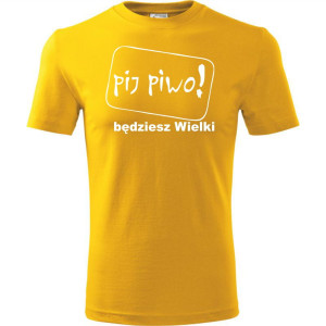 Męska koszulka - Pij piwo będziesz