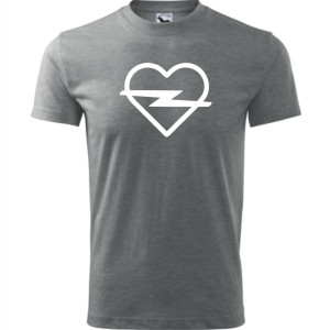 męska koszulka - opel love serce t-shirt motoryzacyjny dla fana samochodów