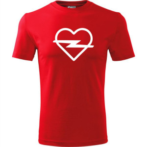 męska koszulka - opel love serce t-shirt motoryzacyjny dla fana samochodów