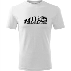 męska koszulka - the evolution of truck driver