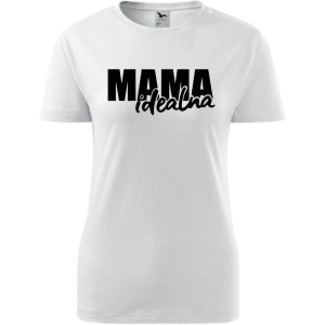 Damska koszulka taliowana - mama idealna na prezent