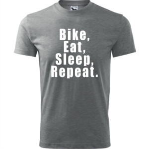 Męska koszulka dla Rowerzysty - Bike eat sleep repeat