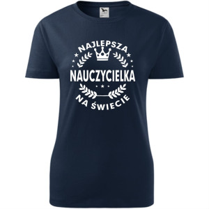 Damska koszulka - Najlepsza nauczycielka ever 05