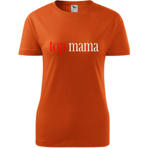 Damska koszulka taliowana - top mama