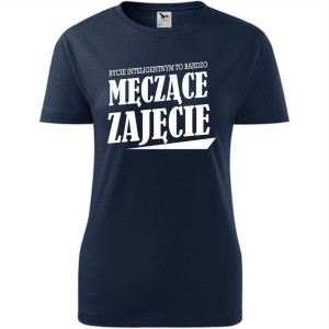 Damska koszulka taliowana - Bycie inteligentnym to męczące zajęcie