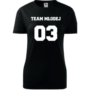 Damska koszulka taliowana - Team młodej