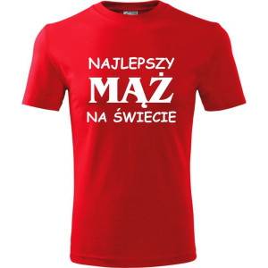 Męska koszulka - Najlepszy mąż na świecie. Prezent dla niego do S-4XL