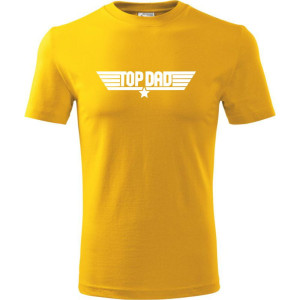 Męska koszulka - Top dad 02 jak Top Gun dla taty