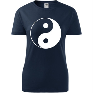 Damska koszulka taliowana - Yin-yang