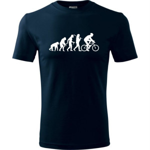 Męska koszulka dla Rowerzysty - Ewolucja rower - t-shirt prezent