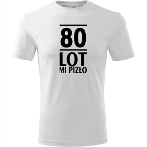Męska koszulka - 80 lot mi pizło