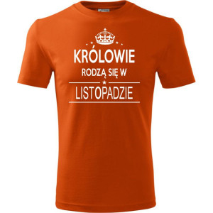 Męska koszulka - Królowie rodzą się w listopadzie 02
