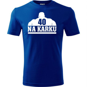 Męska koszulka - 40 na karku