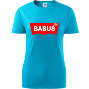 Damska koszulka - Babuś dla babci prezent XS-XXL