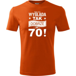 Męska koszulka - mało kto wygląda tak dobrze po 70