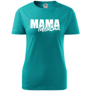 Damska koszulka taliowana - mama idealna na prezent