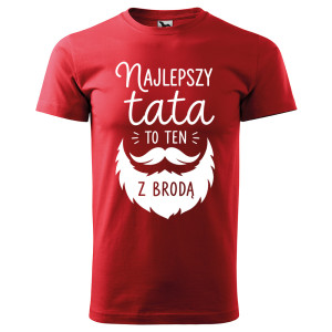 męska koszulka najlepszy tata to ten z brodą