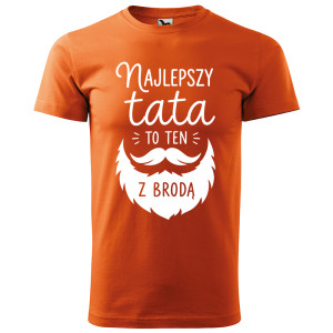 męska koszulka najlepszy tata to ten z brodą