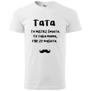 męska koszulka tata to mistrz świata