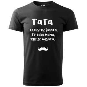 męska koszulka tata to mistrz świata
