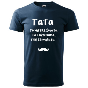 męska koszulka tata to mistrz świata