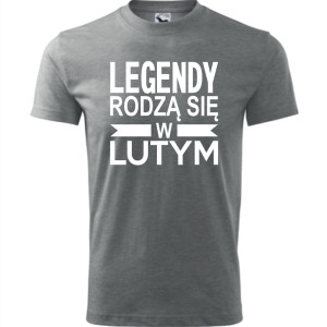 Męska koszulka - Legendy rodzą się w lutym