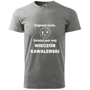 męska koszulka żegnam życie