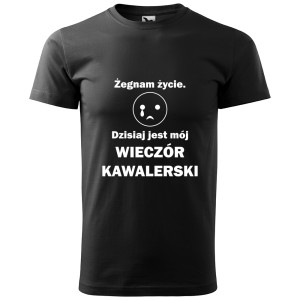 męska koszulka żegnam życie