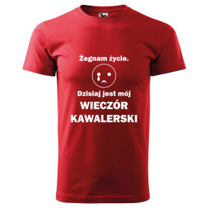 męska koszulka żegnam życie